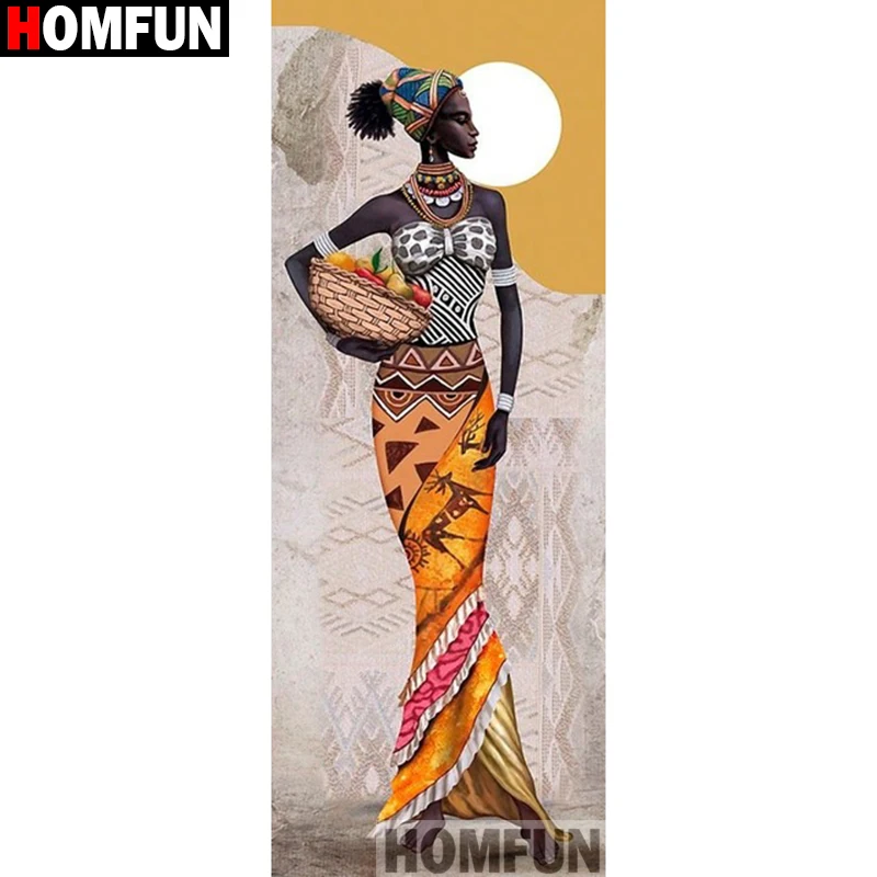 

Алмазная живопись HOMFUN A22951, картина «индейская женщина» с полными квадратными/круглыми стразами, вышивка крестиком, домашний декор, подарок