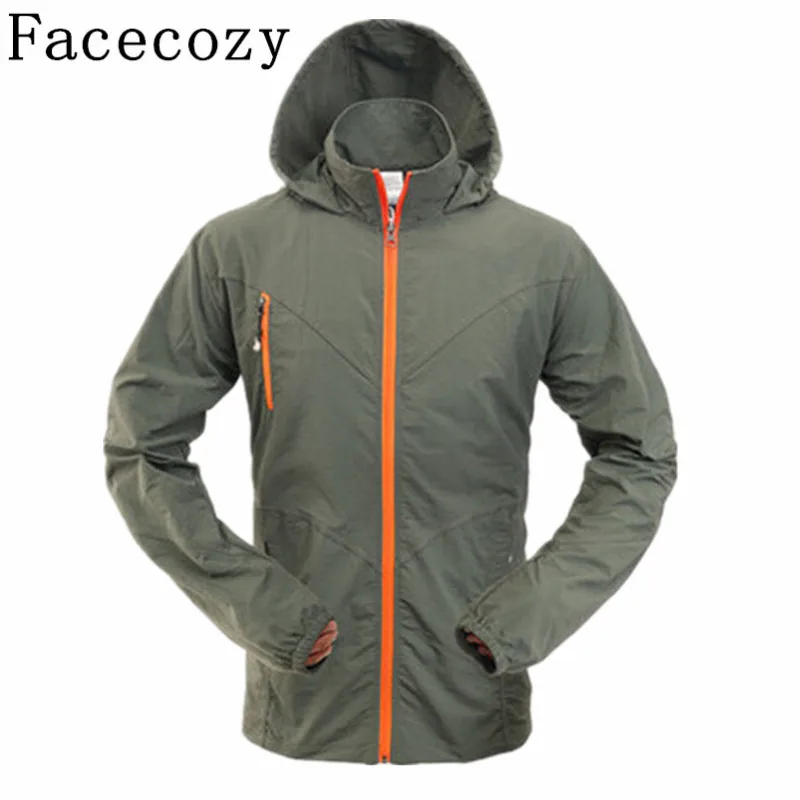 Facecozy летняя куртка для кемпинга мужчин и женщин быстросохнущая одежда рыбалки