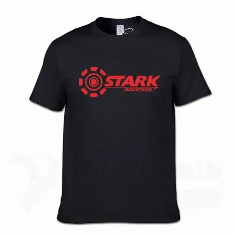 Безупречные отрасли футболки Tony Stark iron man летние брендовые хлопковые футболки 16 цветов повседневные футболки с короткими рукавами для фитнеса