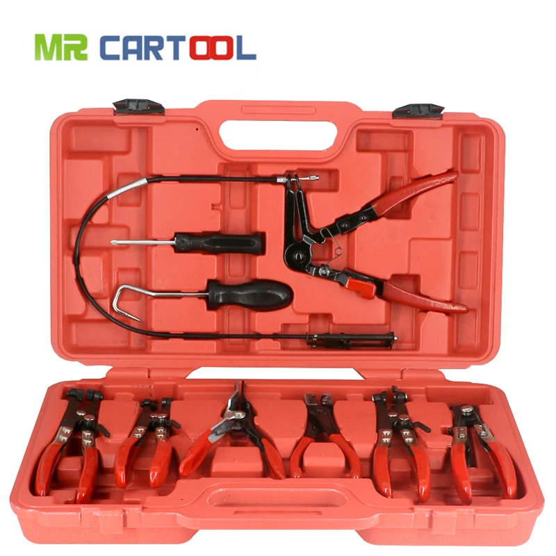 Универсальный 9 шт. зажим для шланга набор автомобильных гибких плоскогубцы