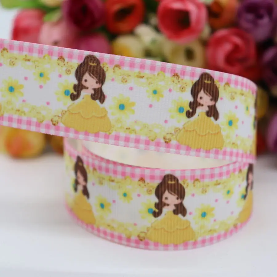 10 ярдов 1 "25 мм Grosgrain лента девушка печатные ленты пробки для бутылок DIY ремесла