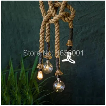 Лофт веревка для набора сделай сам люстра креативная индивидуальность Ретро