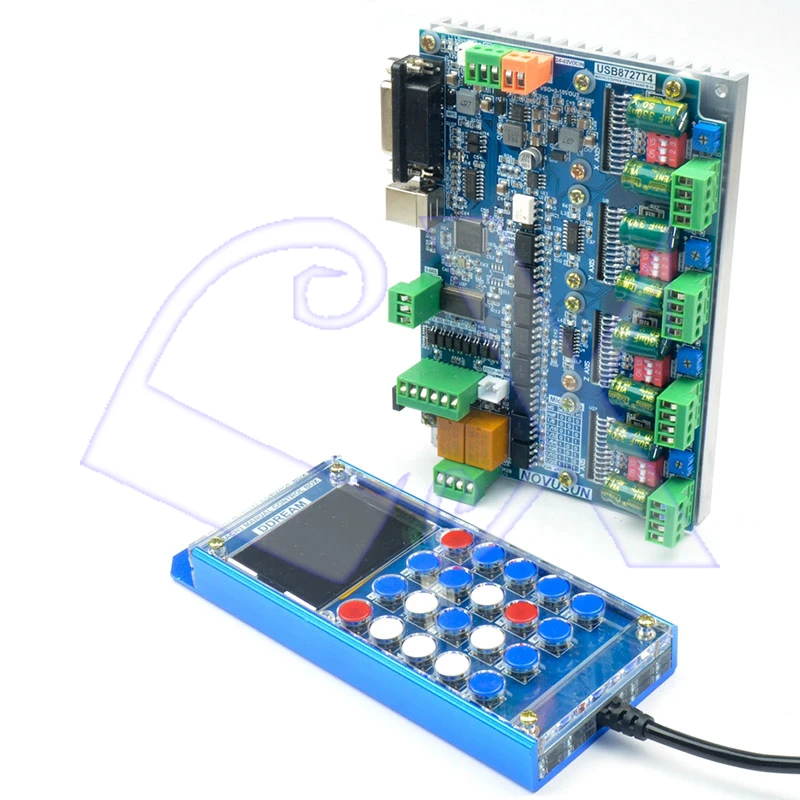 Бесплатная доставка 125 К USB Mach3 4 оси шаговый двигатель Drive Card + nvsk ЧПУ ЖК дисплей