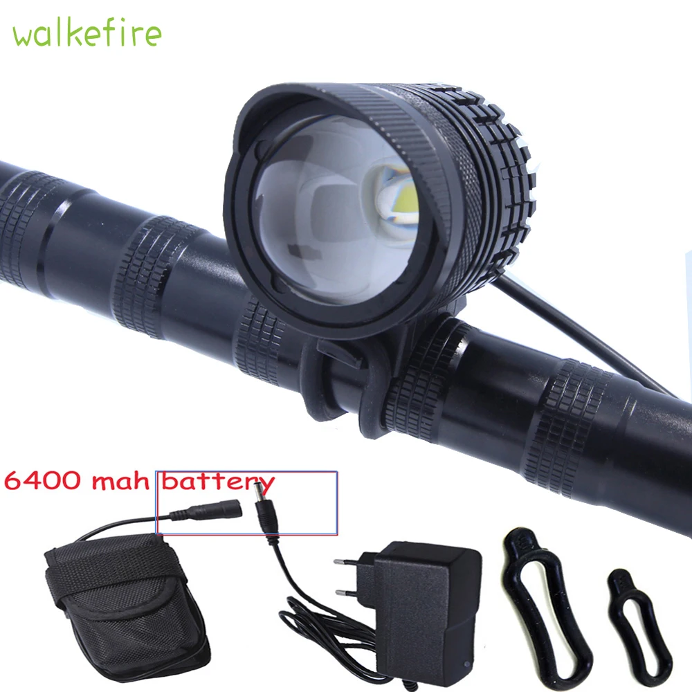 Walkfire 2 в 1 1800 люмен масштабируемый XML T6 светодиодный велосипедный налобный фонарь