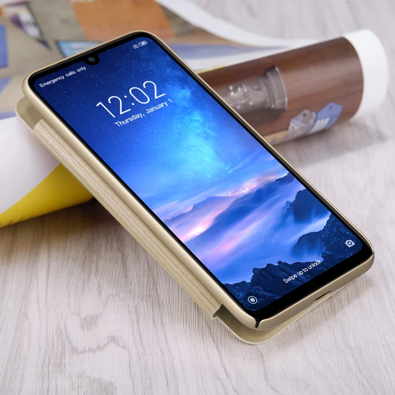 For Xiaomi Redmi 7 case Nillkin Sparkle Flip Case mobile phone house protector Protective | Мобильные телефоны и