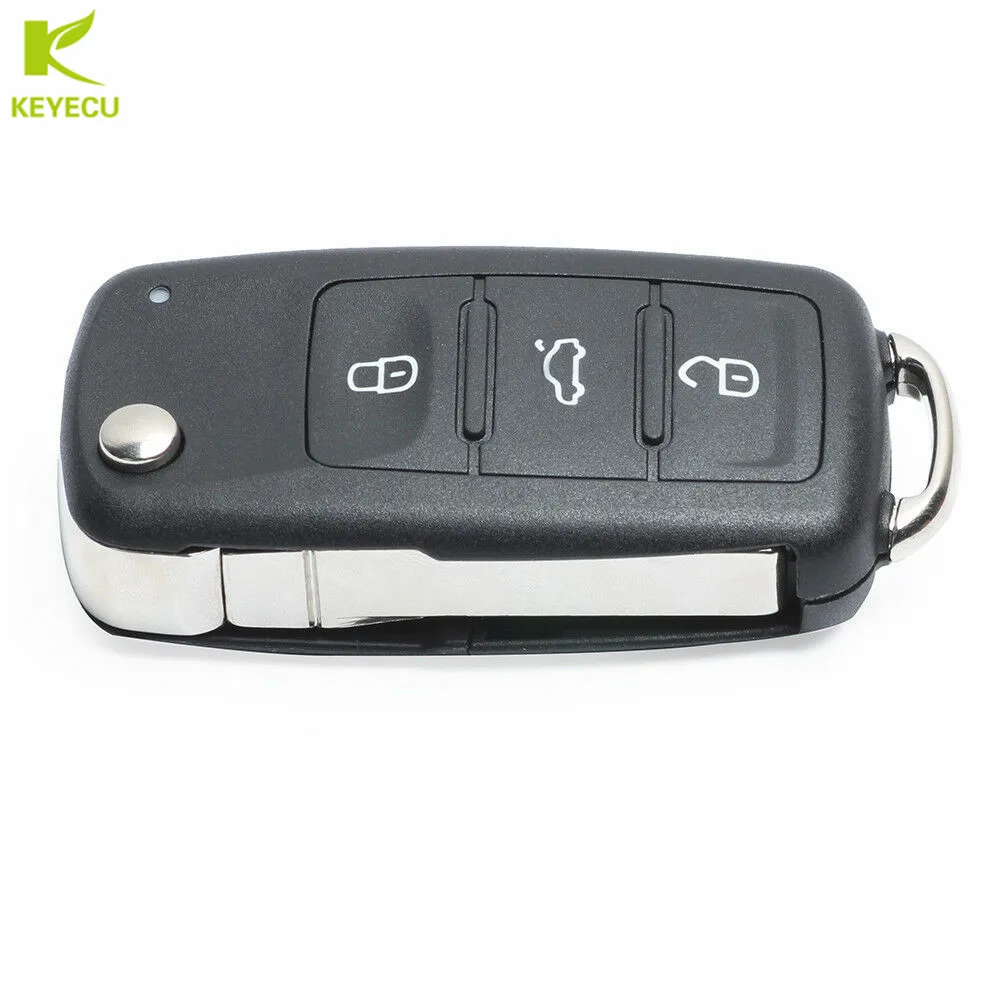 KEYECU Замена откидная оболочка ключа дистанционного управления чехол Fob 2/3 кнопка