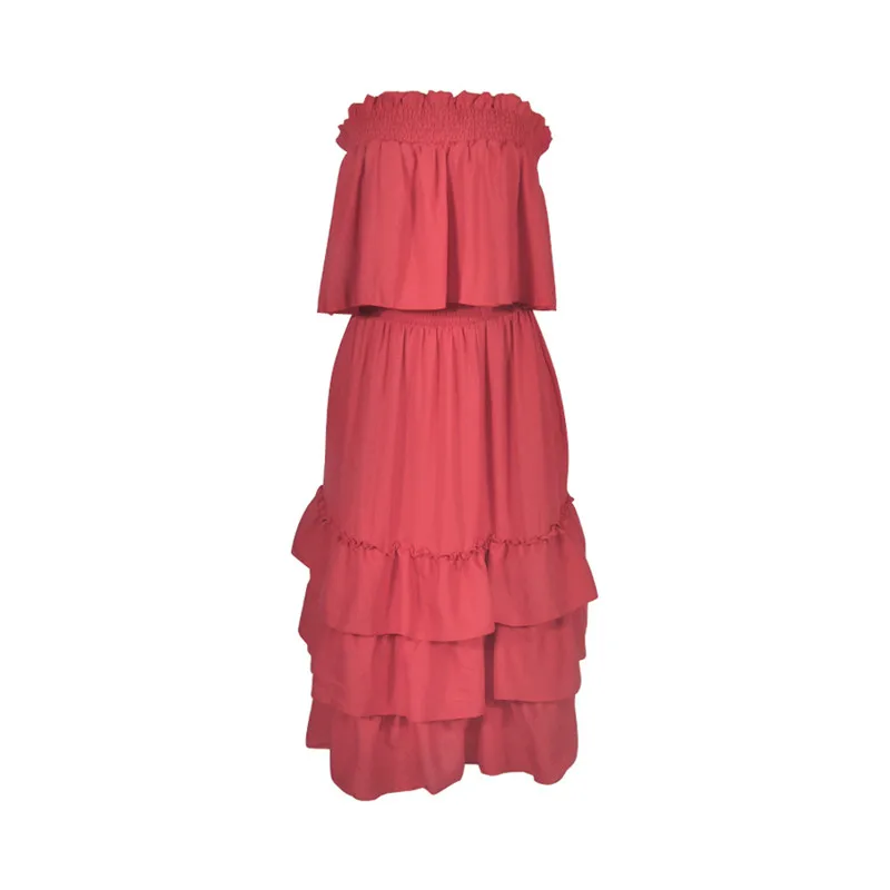 Женское сексуальное платье без бретелек до середины икры ДРАПИРОВАННОЕ