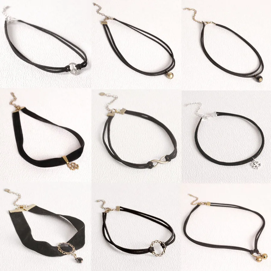 Ожерелье чокер из искусственной кожи с двойным слоем|necklace gothic|choker necklace gothicchoker |