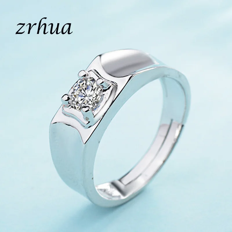 ZRHUA оригинальное кольцо из серебра 925 пробы очаровательное классическое