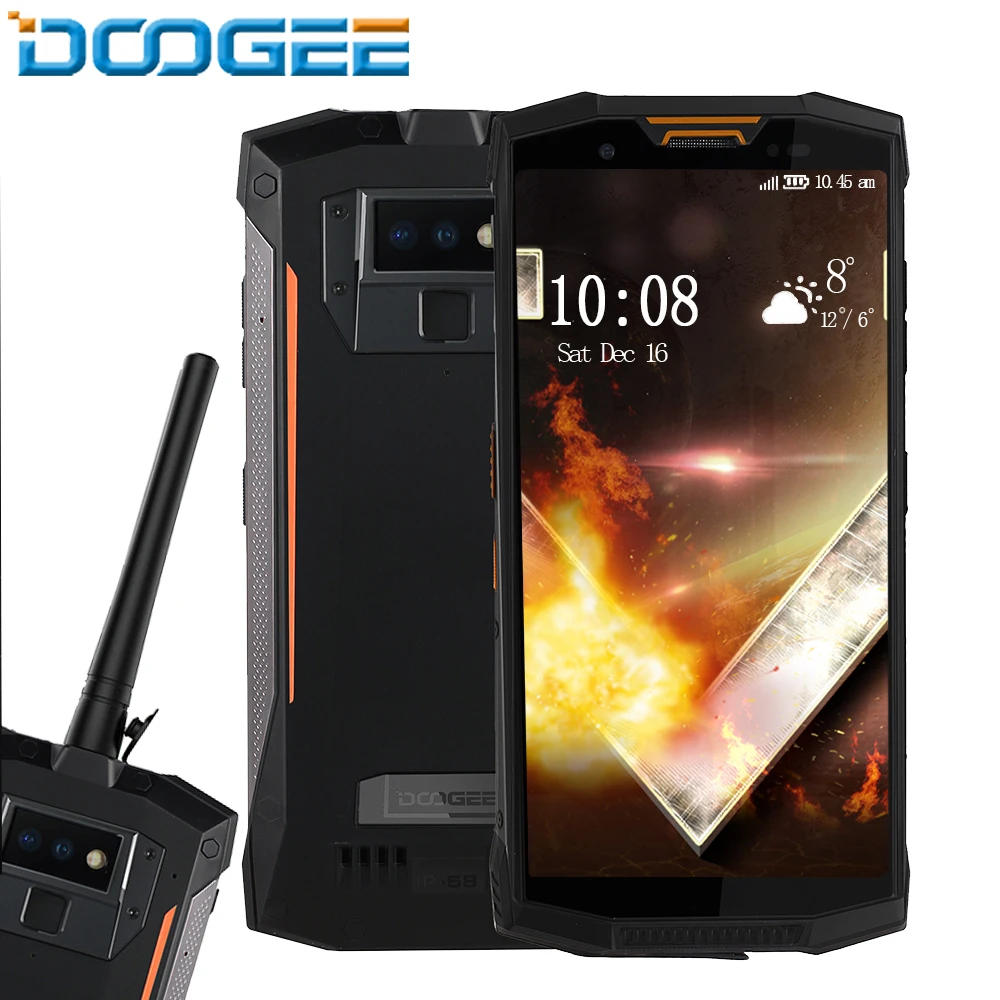 DOOGEE S80 5 99 дюймов ips Восьмиядерный Android 8 1 4G DSDS Мобильный телефон Смартфон NFC IP68 6G ram