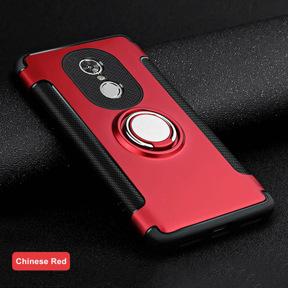Магнитный чехол для телефона на присоске для Xiaomi Redmi 4X 4A mi9 роскошный чехол с кольцом-держателем для Redmi Note 7 6 5 Pro 4X3 чехол Аксессуары