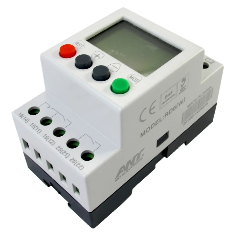 Digital over current relay under/overvoltage protection three phase voltage protective RD6-W |