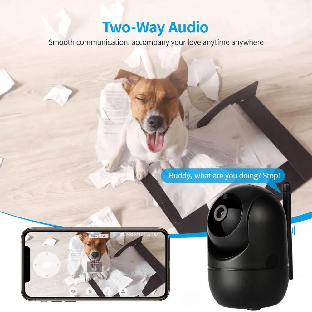 Беспроводная IP камера с поддержкой Wi Fi 1080P HD|Камеры видеонаблюдения| |