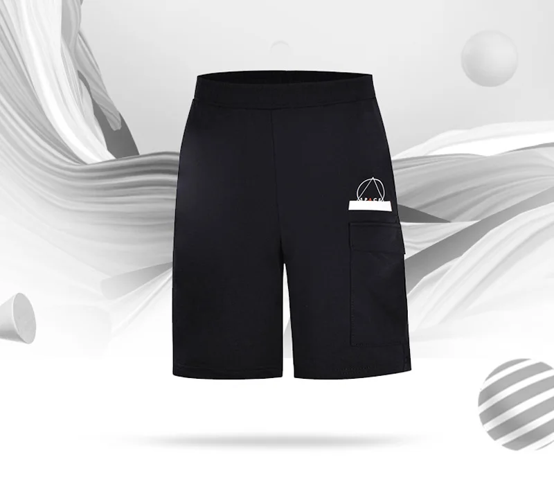 Li-Ning мужские трендовые Спортивные шорты дышащие хлопковые удобные спортивные шорты с подкладкой AKSN159 MKD1540