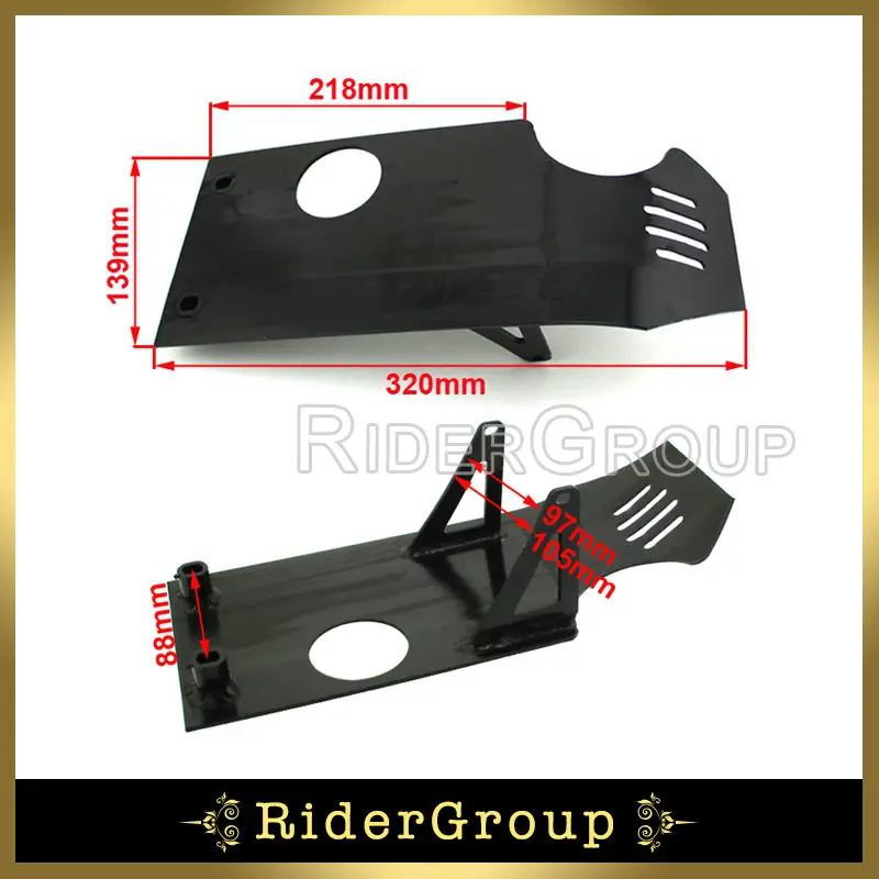 Черная Алюминиевая противоскользящая пластина двигателя для Honda CRF50 XR50 2000 2001 2002