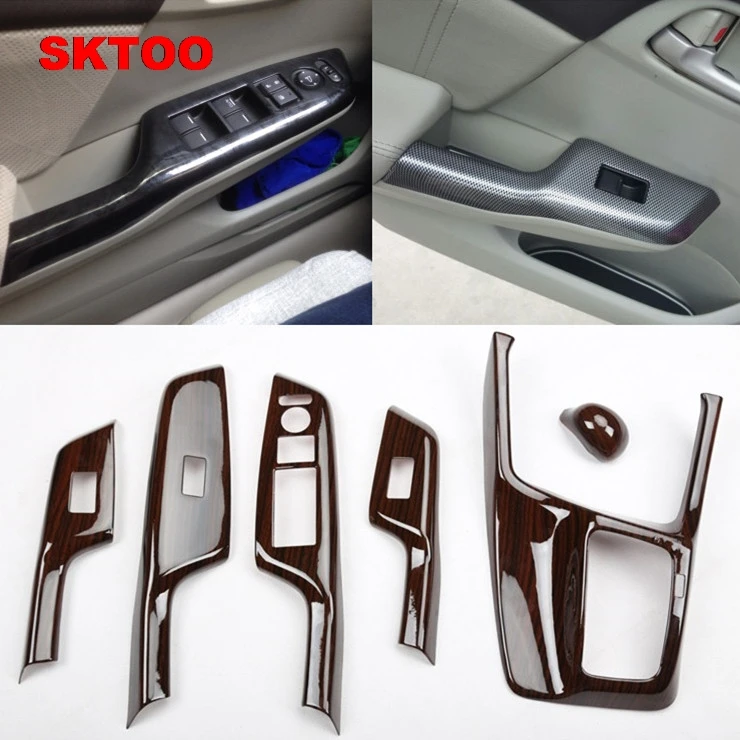 SKTOO для Honda Civic 9 внутренняя отделка из углеродного волокна Адаптированная 8