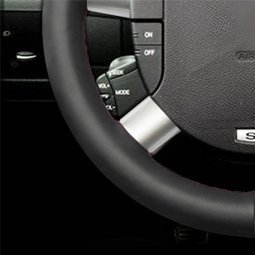 Чехол на руль автомобиля MEWANT из Натуральной Черной Кожи для Ford Mondeo 2001 2002 2003 2004 2005