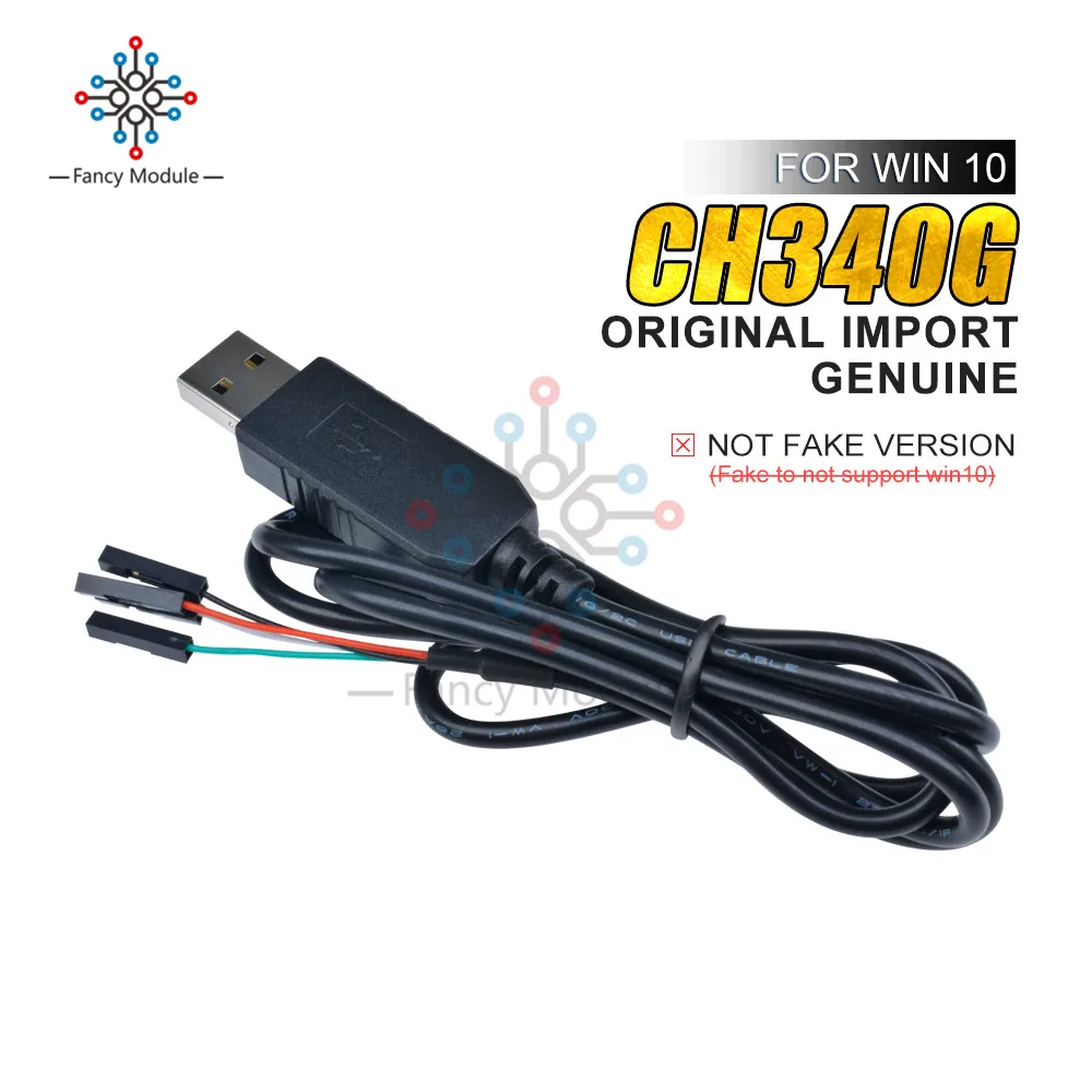 Оригинальный кабель CH340G CH340 для скачивания USB в TTL последовательный провод