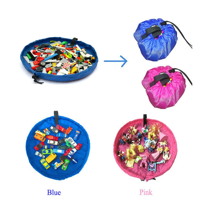 Medium Size Infant Portable Playmats Waterproof Travel Picnic Mat Baby Toy Storage Bag Creative Gyms Sorting | Мать и ребенок