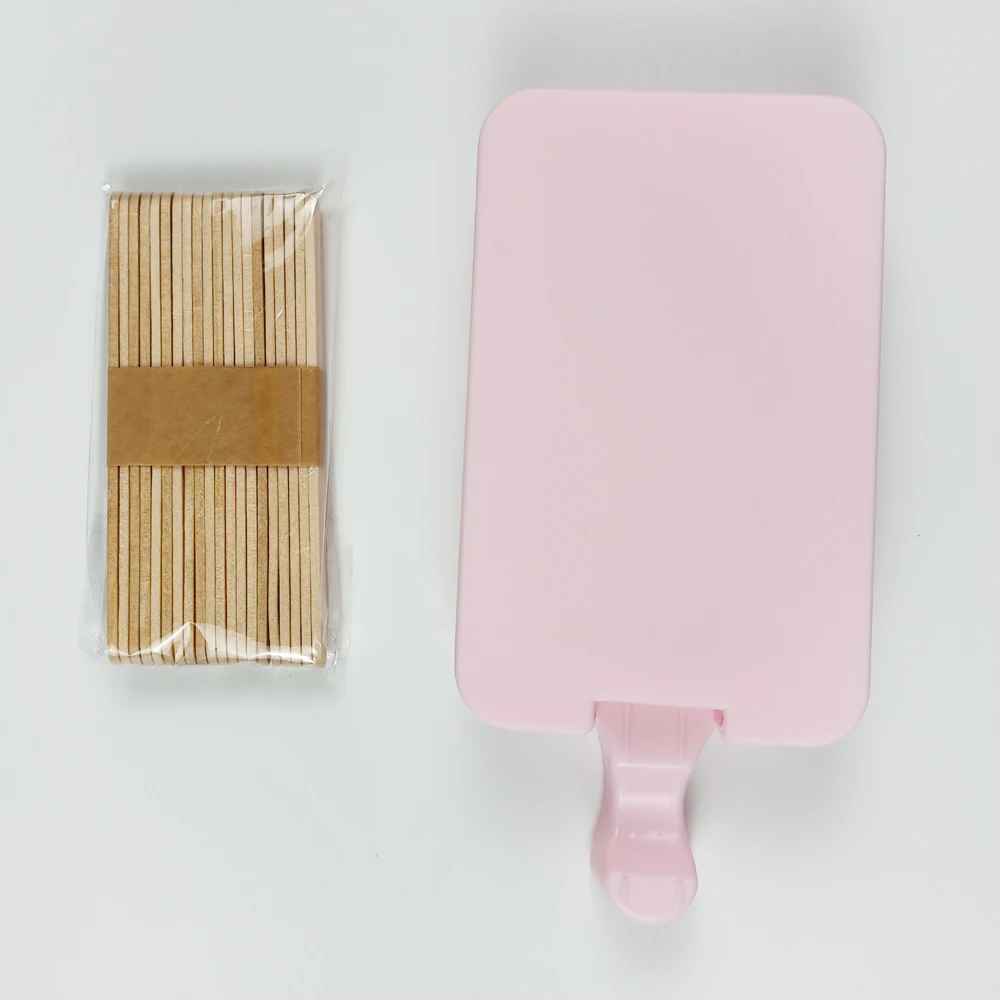 Silicone Ice Cream Mold Animal Icecream Bar Maker Cow Rabbit Pig Ice Cube Jello Mold Tray Square DIY Frozen Sucker Popside Tools