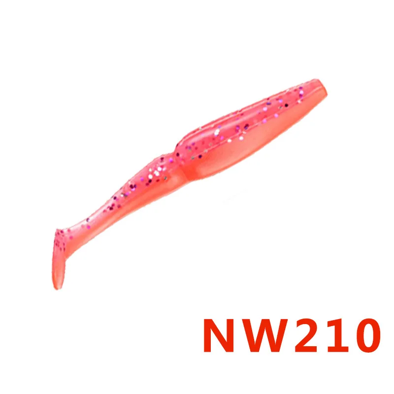 Noeby S3109 70 мм 3,5 г Т-образный хвост пластиковая Мягкая приманка для рыбалки горячая Распродажа бренд HUNTHOUSE - Цвет: NW210