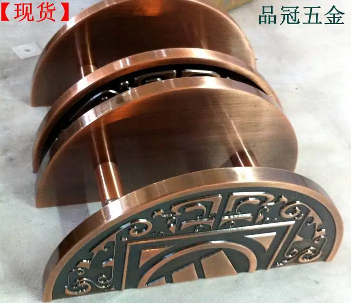 Semi-circular bronze glass door handle wooden Chinese antique Handle Continental | Обустройство дома