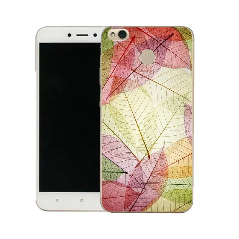 QMSWEI Clear Phone Case For Mi 6 5 5s note3 Redmi note4x 4x 3s 5a 4a note5a Leaf Star Fish Printed Protective Soft Cover |