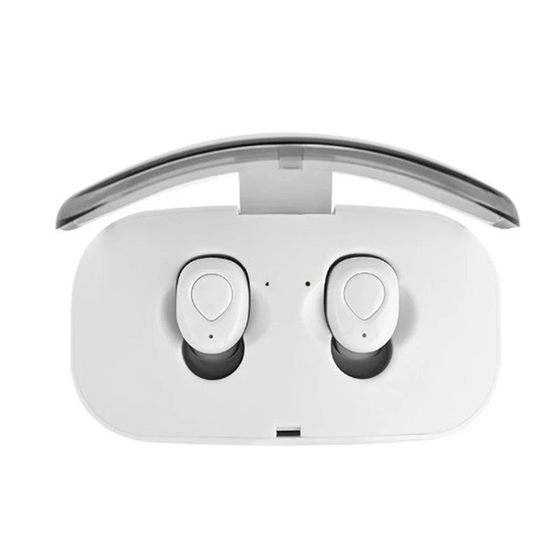 Bluetooth наушники гарнитура Беспроводные наушники с микрофоном беспроводные наушники Bluetooth TWS телефон наушники - Цвет: White
