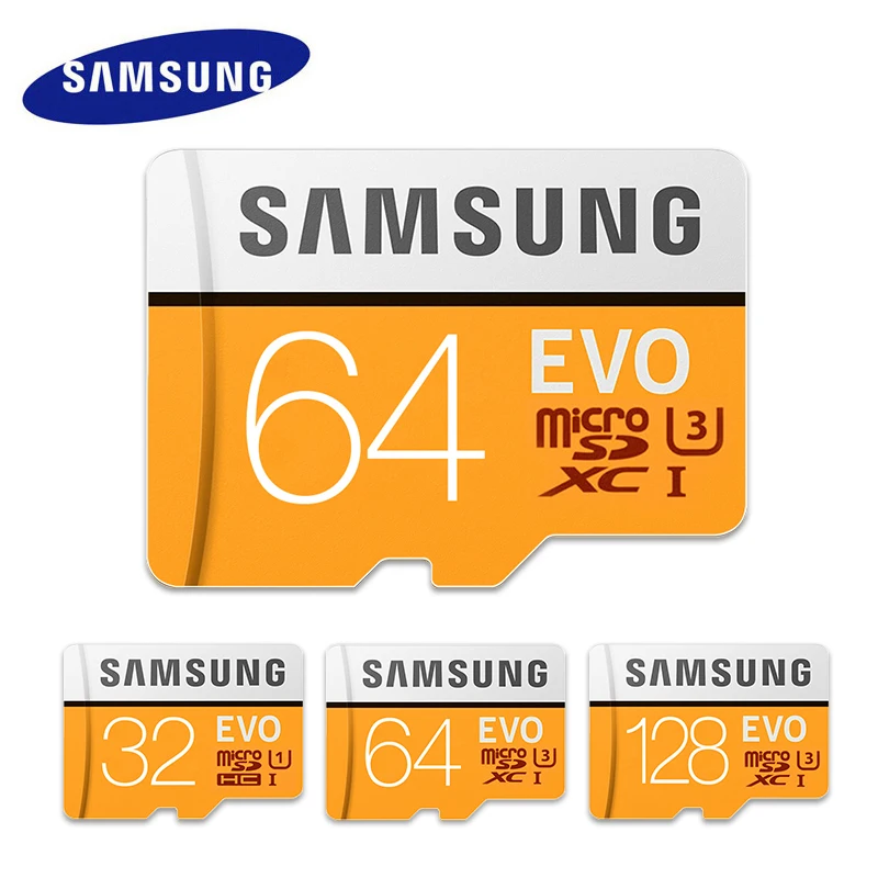 SAMSUNG Micro SD карта памяти 32 Гб 64 Гб 128 ГБ 256 Гб класс 10 Micro SD карты 512 ГБ SDXC EVO 32 Гб 64 ГБ TF Транс флэш-карта