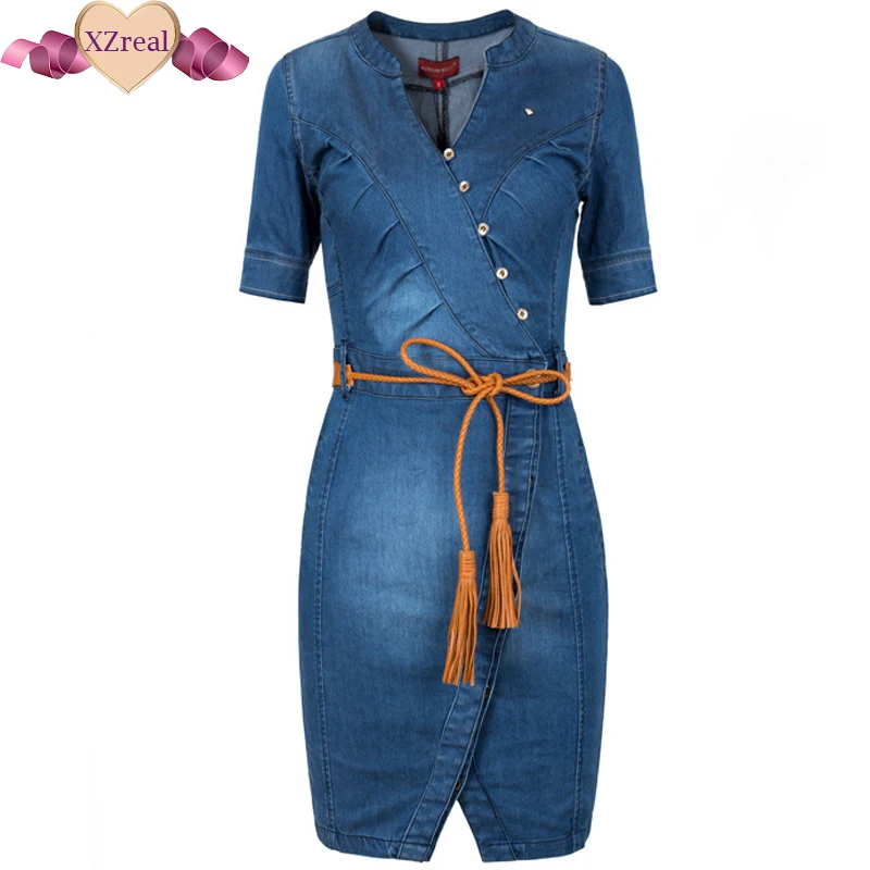 Джинсовый сарафан Джинсы для женщин джинсовое платье Костюмы Для синий Оболочка