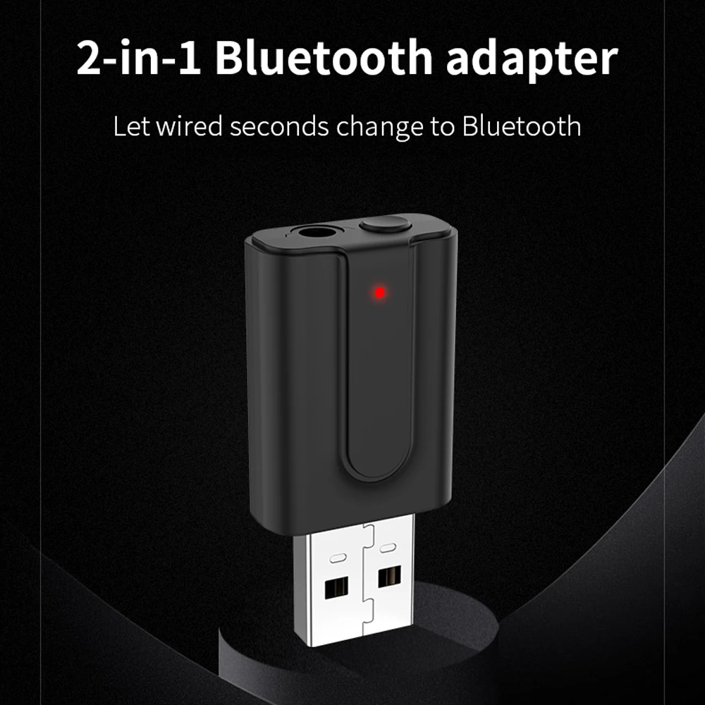 Бытовые BT 5,0 USB передатчики приемник 2 в 1 беспроводной аудио музыка стерео адаптер донгл приемники для ТВ динамик наушники
