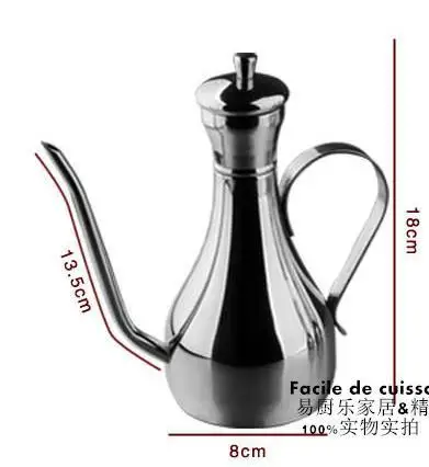 500ML Кухонная посуда Соусники из нержавеющей стали, соус, уксус, ресторан, приправа, горшок, бутылка для масла - Цвет: 500ML