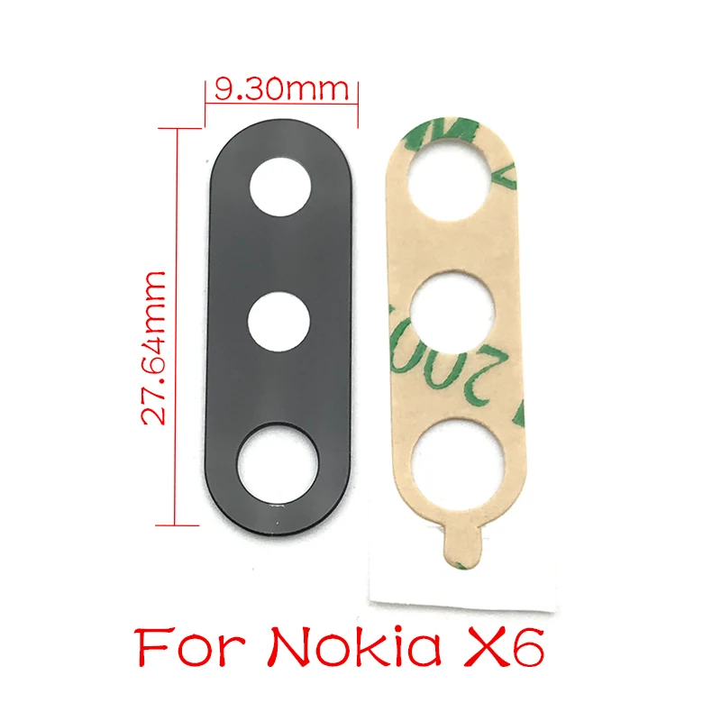 Стеклянная крышка для объектива задней камеры Nokia 5 6 8 7 Plus X5 X6 X7 с Ahesive стикером 2