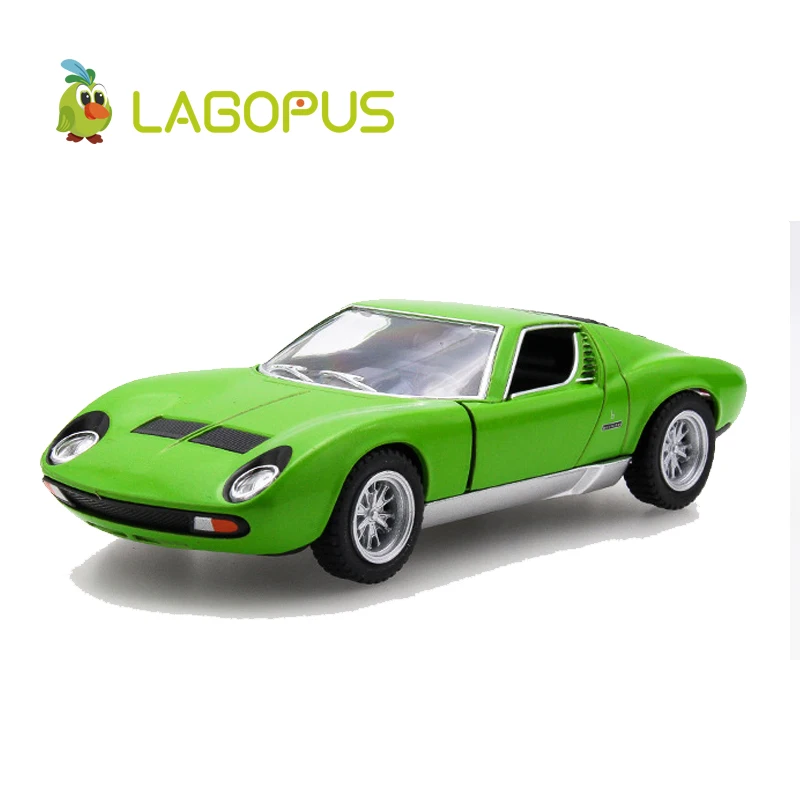 Высокая симуляция изысканные 1:34 весы автомобильные игрушки Miura P400 литые под