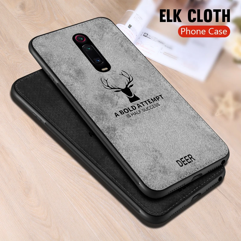 Роскошный тряпичный чехол с оленем для xiao mi 9T Pro mi 9SE Red mi Note7 Pro K20 Pro Мягкие силиконовые противоударные чехлы из ТПУ для Red mi 7A
