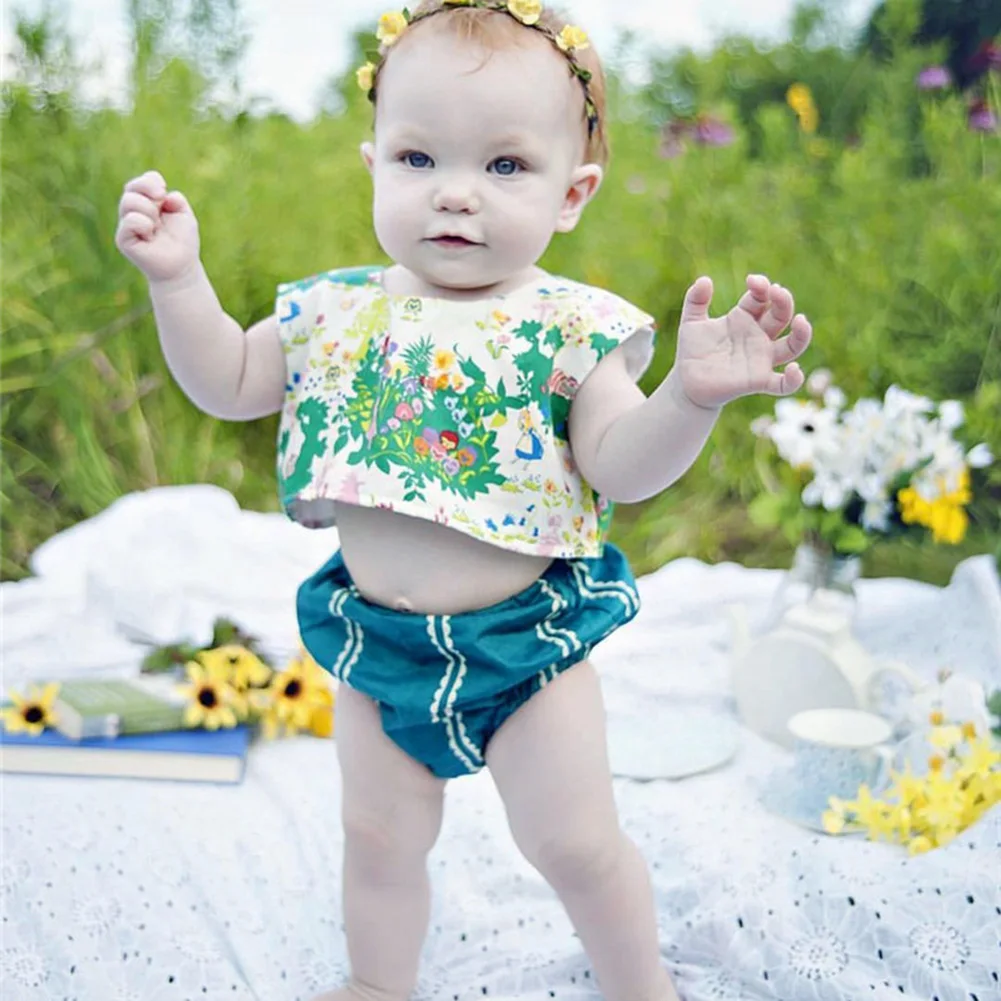 Коллекция 2017 года летняя одежда для маленьких девочек комплект из 2 предметов