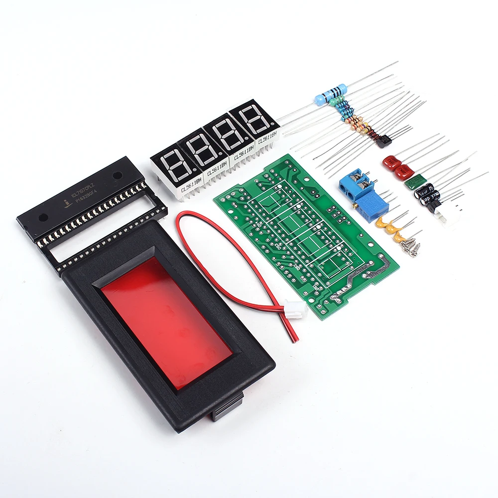 DC 5 В 35mA ICL7107 Цифровой амперметр Красный светодио дный Дисплей DIY Kit электронного