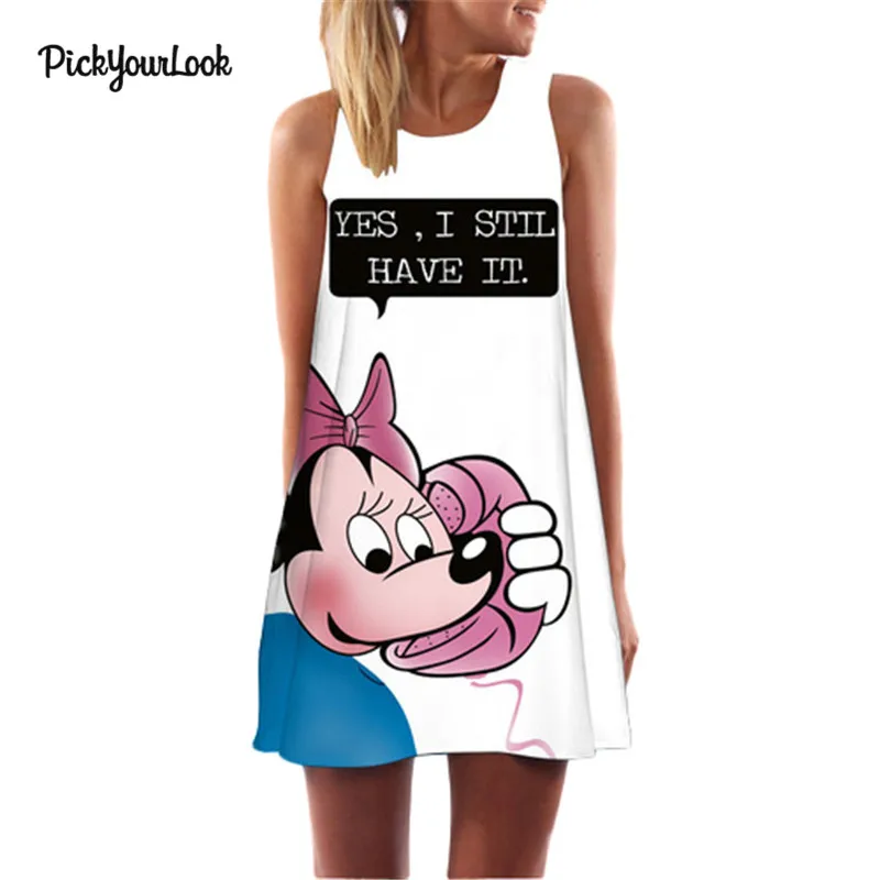 Pickyourlook женское мини платье с цветочным принтом без рукавов женские свободные