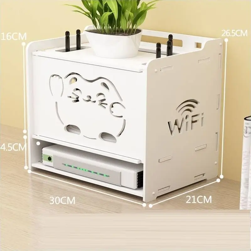 MODEL N Украшение маршрутизатор Европа Экранирование wifi гостиная шкаф розетка крышка полка стеки стеллаж для хранения ТВ приставка - Цвет: MODEL N