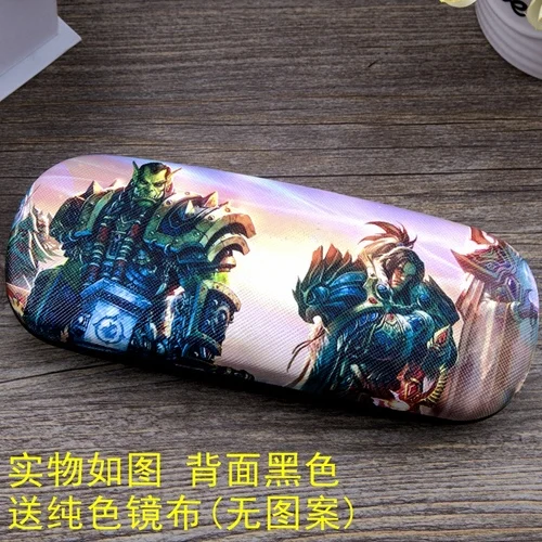M Чехол для очков с изображением игры Blizzard World of Warcraft для мужчин и женщин, кожаный футляр для очков с изображением героев мультфильмов для мальчиков и девочек, студенческий Чехол для очков - Цвет: M