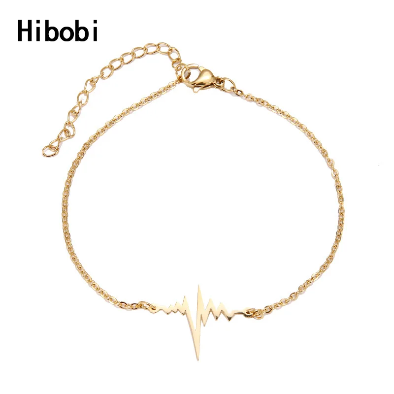Ювелирный женский браслет из нержавеющей стали Hibobi браслеты с подвесками в форме