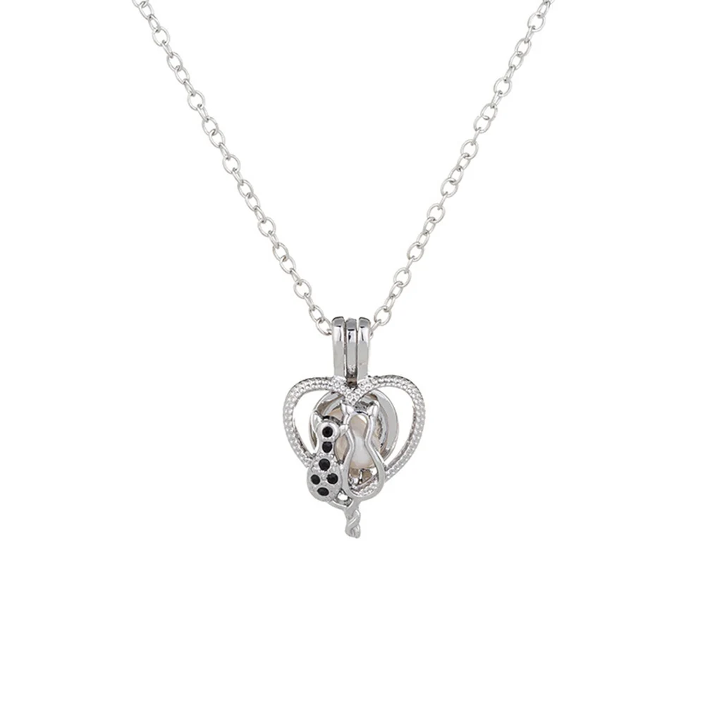 Couple Pearl Cage Jewelry Findings Locket Pendant Essential Oil Diffuser For Oyster Women Men | Украшения и аксессуары