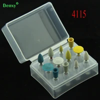 denxy 12 pcslot 4115 dental diamond burs new zirconiaall ceramicsz max plilshing ra polishing kit medium fine extra ultra