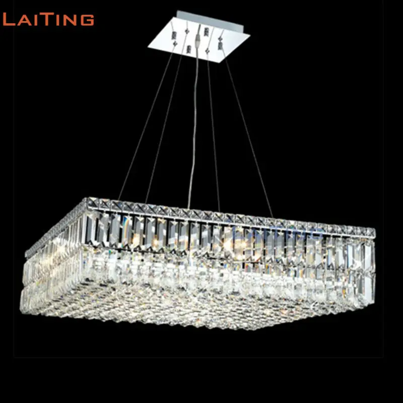 Круглая или квадратная хрустальная люстра K9 Дешевая современная стальная