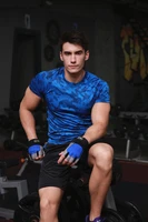 men slim shirt slimming underwear male tank body shaper short sleeve compression tops
