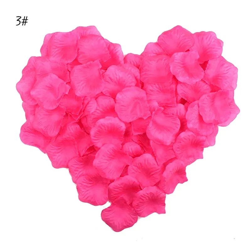 1000 шт./лот свадебные украшения из полиэстера Свадебные лепестки роз цветочный