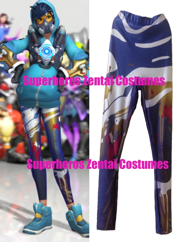 Граффити трассировщик Кожа Косплей зентай Леггинсы 3D принт игровой костюм