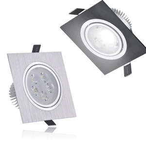 Приглушаемый квадратный светодиодный потолочный светильник, 6 Вт, 10 Вт, 14 Вт, 12 В, 220 В