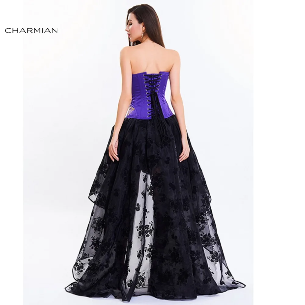 Charmian, сексуальное женское платье-корсет в стиле стимпанк, Ретро готический корсет на груди, топ, Бурлеск, кружевной корсет и бюстье, пояс для тренировок