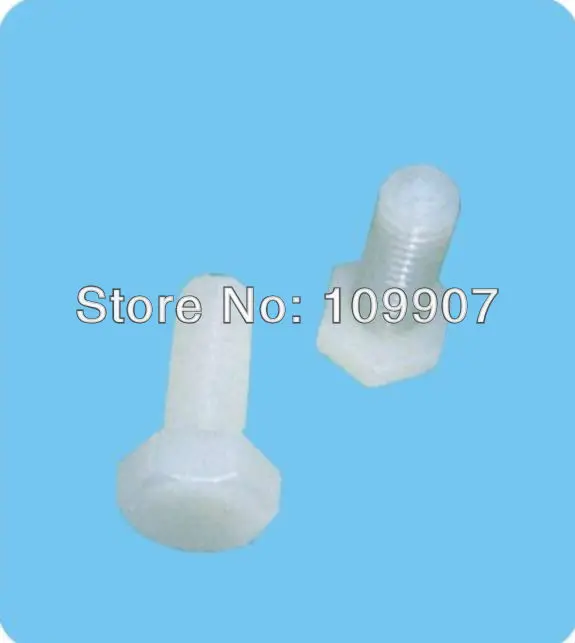 201 M8*30mm plastic nuts and bolts nylon fasteners